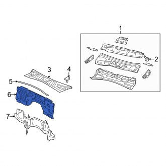 New OEM Firewall Fits, 2007-2011 Dodge Nitro - Part # 55177300AK