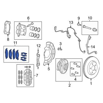 New OEM Front Disc Brake Pad Set Fits, 2012-2020 Dodge Durango - Part # 68052370AF