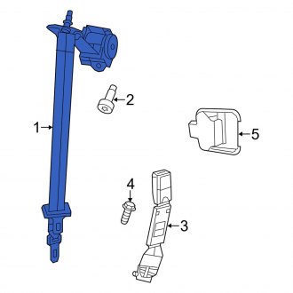 New OEM Center Right Seat Belt Lap and Shoulder Belt Fits, 2011-2012 Dodge Durango - Part # 1SU041T5AD