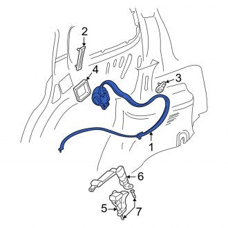 New OEM Front Right Seat Belt Lap and Shoulder Belt Fits, 2001-2002 Dodge Durango - Part # 5GZ041DVAD