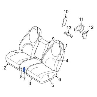 New OEM Front Center Seat Cushion Foam Fits, 2003 Dodge Durango - Part # WL151L5AA