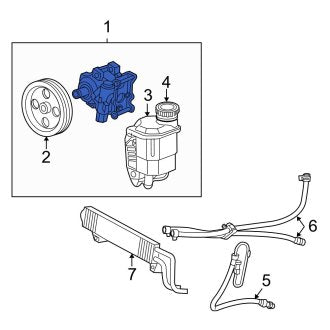 New OEM Power Steering Pump Fits, 2002-2010 Dodge Ram - Part # 68044144AC