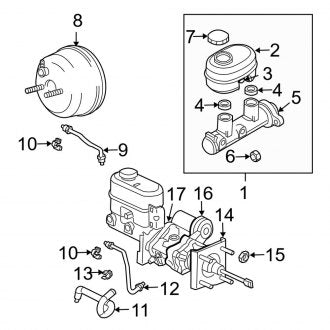 New OEM Brake Master Cylinder Fits, 2003-2004 Dodge Ram - Part # 5093407AA