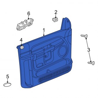 New 2002-2005 Fits Dodge Ram Front Left Inner Door Interior Trim Panel, Part # 5GS651L5AF