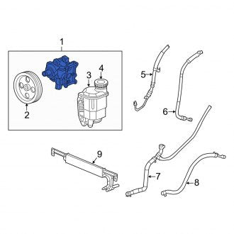 New OEM Power Steering Pump Fits, 2010 Dodge Ram - Part # 52013980AE