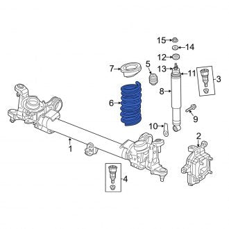 New OEM Front Coil Spring Fits, 2013-2018 Dodge Ram - Part # 68111453AA
