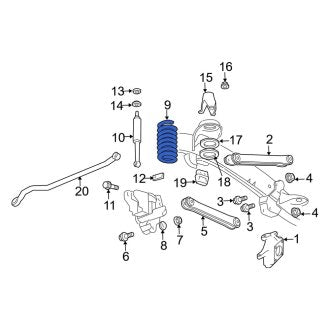 New OEM Front Coil Spring Fits, 2011-2013 Dodge Ram - Part # 68050555AA