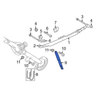 New OEM Rear Suspension Shock Absorber Fits, 2018 Dodge Ram - Part # 68236650AE