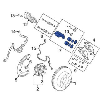 New OEM Front Right Disc Brake Caliper Fits, 2019-2024 Dodge Ram - Part # 68453092AB