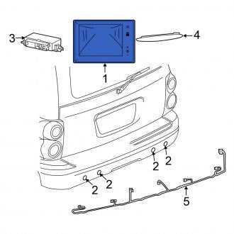 New OEM Park Assist Camera Fits, 2007 Chrysler Aspen - Part # 82210146AD