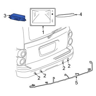 New OEM Parking Aid Control Module Fits, 2007-2008 Chrysler Aspen - Part # 5026154AD