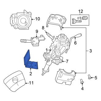 New OEM Steering Column Bracket Fits, 2007-2009 Chrysler Aspen - Part # 55351227AE