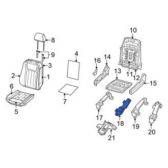 New OEM Front Left Seat Track Fits, 2007-2009 Chrysler Aspen - Part # 5135271AA