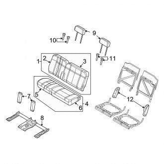 New OEM Rear Left Seat Back Assembly Fits, 2008-2009 Chrysler Aspen - Part # 1JU651D1AA