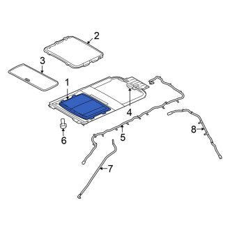 New OEM Sunroof Glass Fits, 2007 Chrysler Aspen - Part # 5135008AA