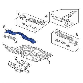 New OEM Floor Pan Crossmember Fits, 2007-2009 Chrysler Aspen - Part # 55362402AB