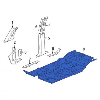 New OEM Floor Carpet Fits, 2009 Chrysler Aspen - Part # 1FX42XDHAB