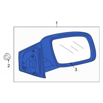 New OEM Front Left Door Mirror Fits, 2017-2019 Dodge Journey - Part # 1GE011SQAE