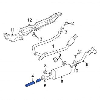 New OEM Exhaust Pipe Fits, 2006-2008 Dodge Ram - Part # 55398895AA