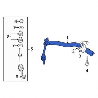 New OEM Front Suspension Stabilizer Bar Fits, 2006 Dodge Ram - Part # 5181003AA