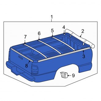 New OEM Rear Truck Bed Lid Fits, 2006-2008 Dodge Ram - Part # 5139863AA