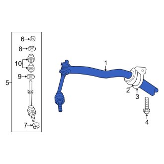 New OEM Front Suspension Stabilizer Bar Fits, 2011 Dodge Ram - Part # 55398936AF