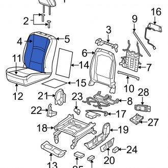 New OEM Rear Left Seat Back Cushion Cover Fits, 2011 Dodge Ram - Part # 1NL61BD3AA