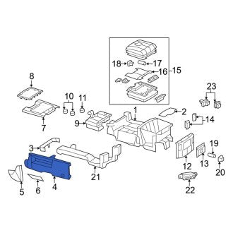 New OEM Console Trim Panel Fits, 2013-2015 Dodge Ram - Part # 1TT191S4AD