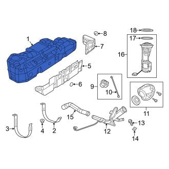 New OEM Fuel Tank Fits, 2020-2024 Dodge Ram - Part # 68518029AB
