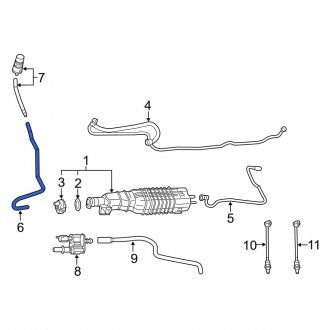 New OEM Evaporative Emissions System Lines Fits, 2022-2024 Dodge Ram - Part # 68527263AA