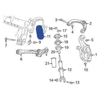 New OEM Genuine Dodge, Front Coil Spring - Part # 68320247AB