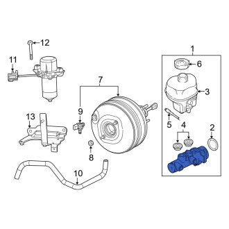 New OEM Brake Master Cylinder Fits, 2019-2024 Dodge Ram - Part # 68398157AA