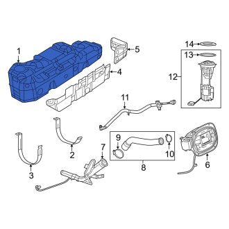 New OEM Fuel Tank Fits, 2019-2024 Dodge Ram - Part # 68408875AF