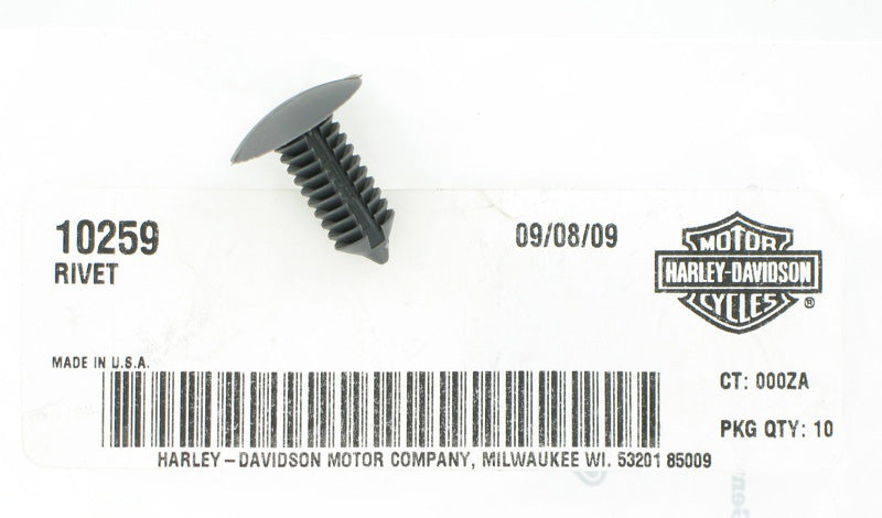 New OEM Genuine Harley-Davidson Push Rivet, 10259