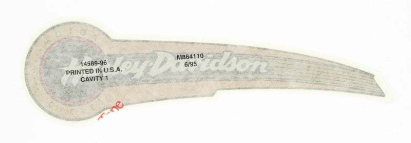 New OEM Genuine Harley-Davidson Decal Left, 14589-96