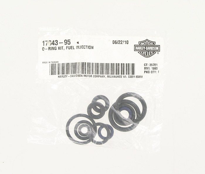 New OEM Genuine Harley-Davidson O-Ring Kit Fuel Injection, 17043-95