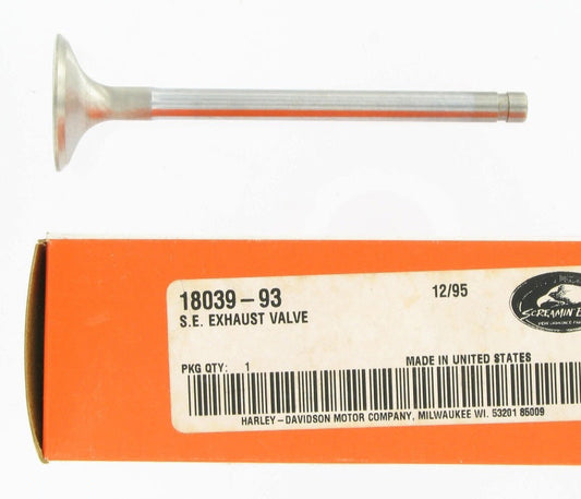 New OEM Genuine Harley-Davidson Performance Exhaust Valve Screamin' Eagle, 18039-93