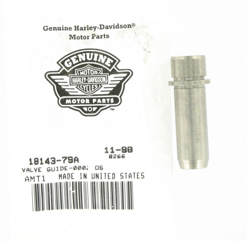 New OEM Genuine Harley-Davidson Valve Guide Intake & Exhaust Cast Iron, 18143-79A
