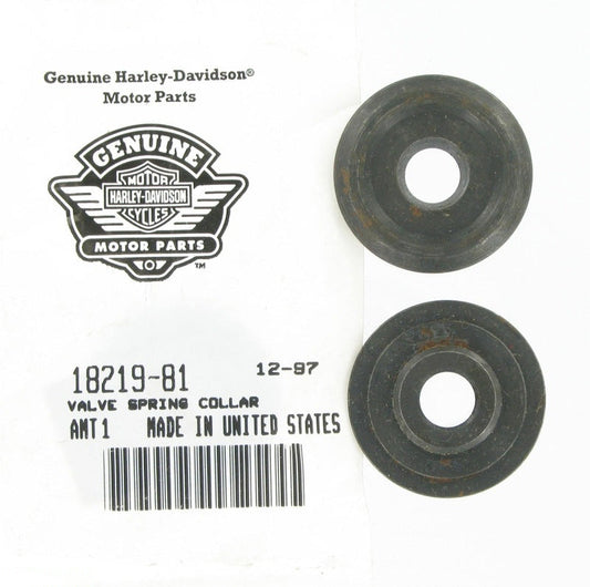 New OEM Genuine Harley-Davidson Collar Valve Spring Upper Use W.Valve Seals, 18219-81