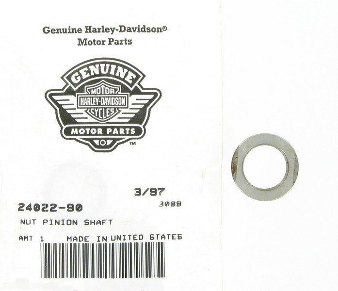 New OEM Genuine Harley-Davidson Nut Pinion Shaft, 24022-90