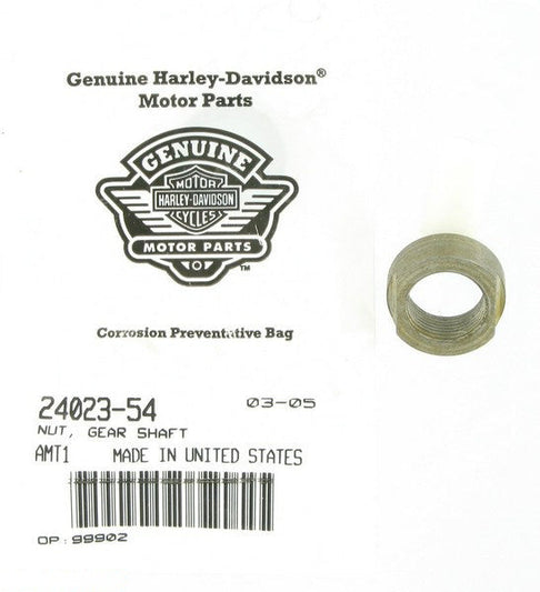 New OEM Genuine Harley-Davidson Nut Pinion Shaft Left Hand Thread, 24023-54