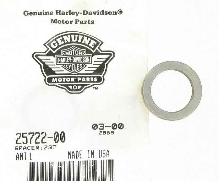New OEM Genuine Harley-Davidson Spacer .287", 25722-00