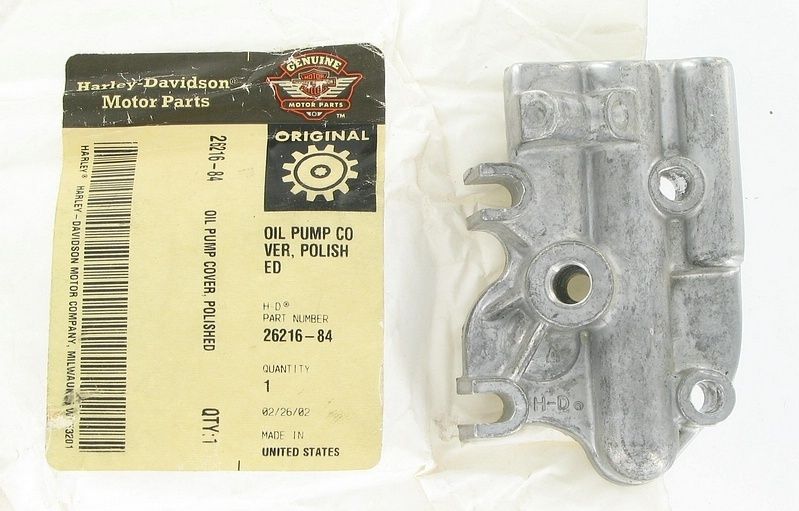 New OEM Genuine Harley-Davidson Cover Oil Pump, 26216-84