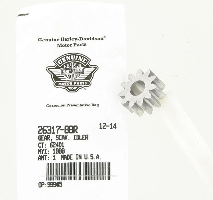 New OEM Genuine Harley-Davidson Gear Scavenger Idler, 26317-88R