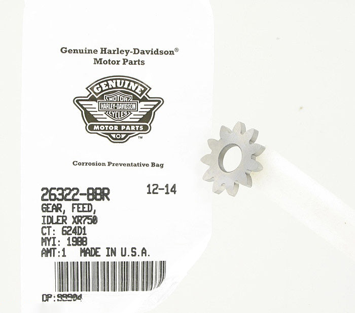 New OEM Genuine Harley-Davidson Gear Feed Idler Xr750, 26322-88R