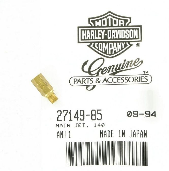 New OEM Genuine Harley-Davidson Main Jet 140, 27149-85