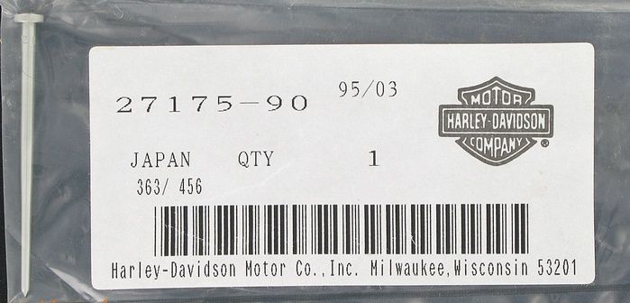 New OEM Genuine Harley-Davidson Jet Needle Fltc Htc Flhs, 27175-90