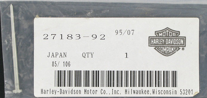 New OEM Genuine Harley-Davidson Jet Needle, 27183-92