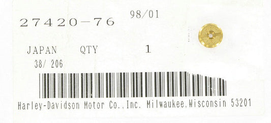 New OEM Genuine Harley-Davidson Main Jet, 27420-76