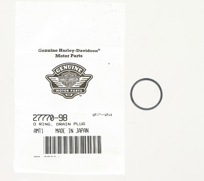 New OEM Genuine Harley-Davidson O-Ring Drain Plug, 27770-98